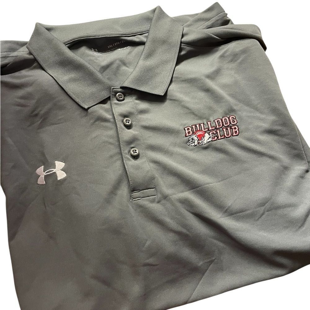 Under Armour Bulldog Club Polo in Gray 2XL excellent. Condition